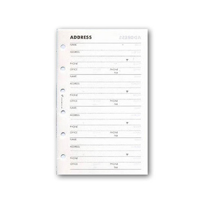 PLANNER M6バインダーリフィルセット システム手帳 リフィル M6 ミニサイズ専用 リフィルセット C