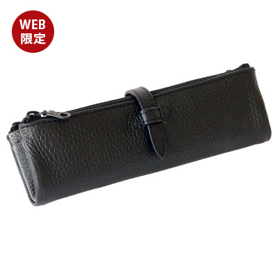 ルポ2セカンド ペンケース 1本差し ファスナー イタリアンレザー使用